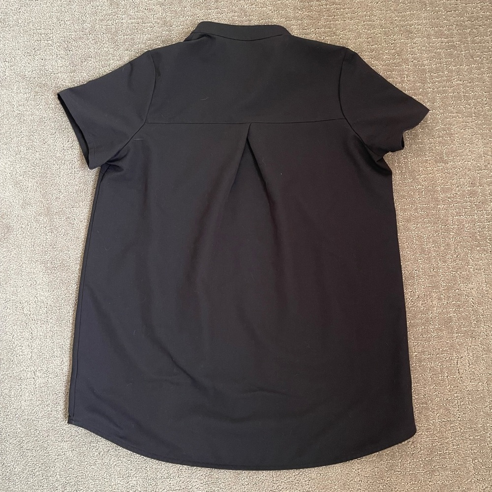 FIGS Kitale Maternity Scrub Top Short Sleeve Black Size Small - Picture 5 of 6